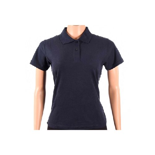 Remera Polo Lady Manga Corta Dama Azul - MundoTrabajo