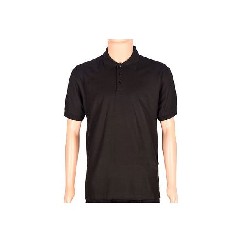 Remera Polo Manga Corta Hombre Negro - MundoTrabajo