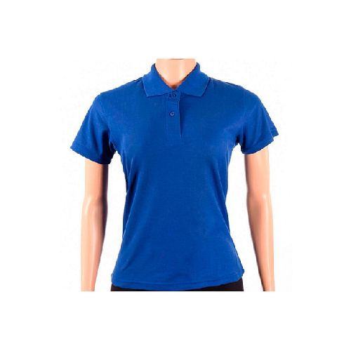 Remera Polo Manga Corta Dama Azul Francia - MundoTrabajo