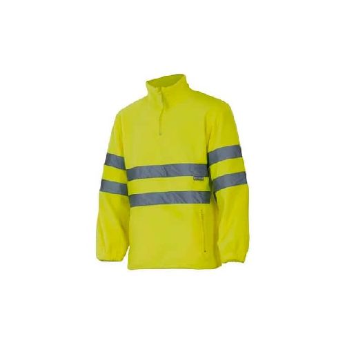 Campera Polar Amarillo Con Reflectivo - MundoTrabajo