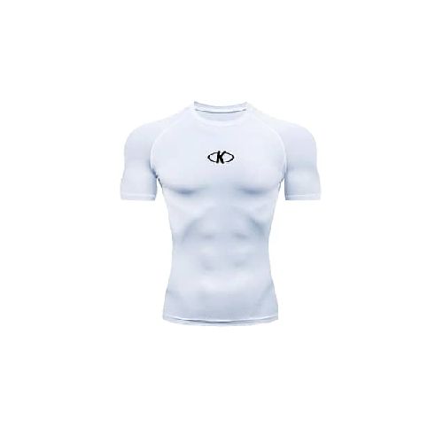 Remera Térmica Camiseta Manga Corta Blanca - MundoTrabajo