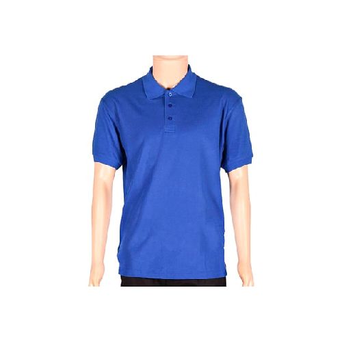 Remera Polo Manga Corta Hombre Azul Francia - MundoTrabajo