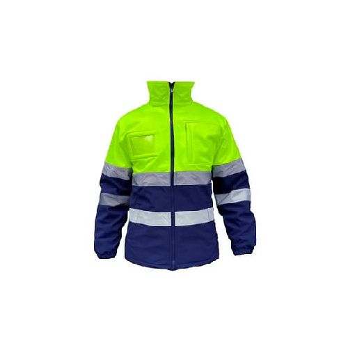 Campera Neopreno Con Reflectivo Amarillo Azul - MundoTrabajo