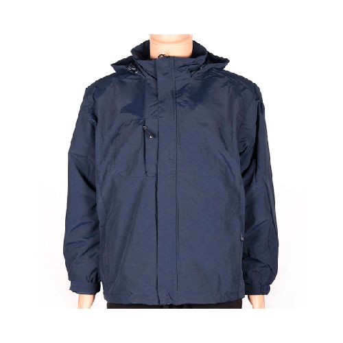 Campera Deluxe Unisex Impermeable Azul Marino - MundoTrabajo