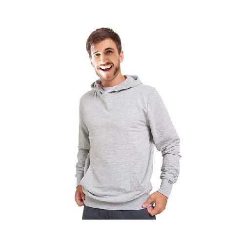 Buzo Canguro Felpa Unisex Sw Gris - MundoTrabajo