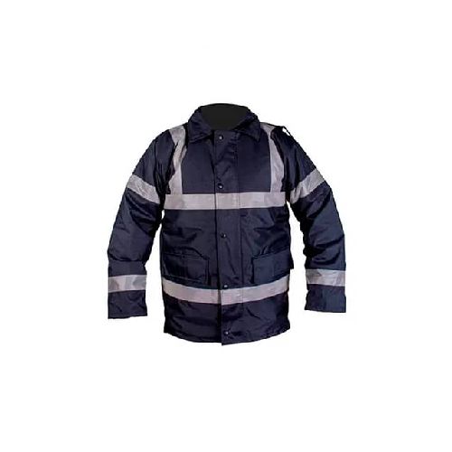 Campera Parka Trabajo Impermeable Azul - MundoTrabajo