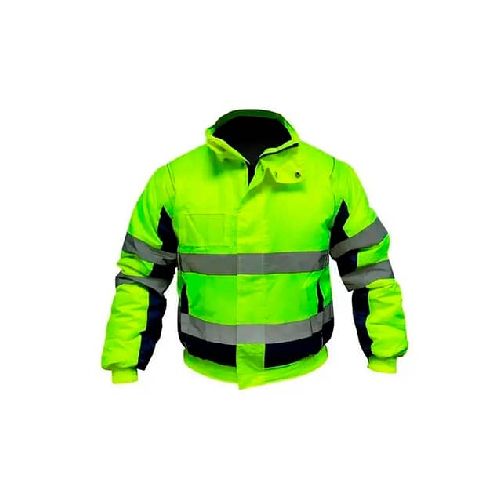 Campera Impermeable Reflectivo Capucha Desmontable - MundoTrabajo