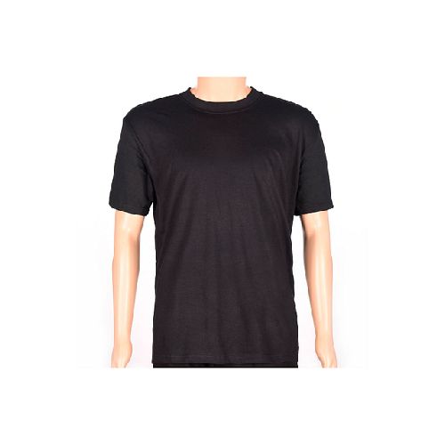 Remera Básica De Trabajo Unisex Negro - MundoTrabajo