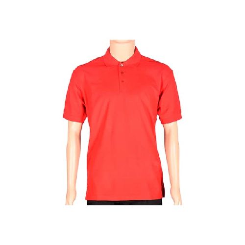 Remera Polo Manga Corta Hombre Roja - MundoTrabajo