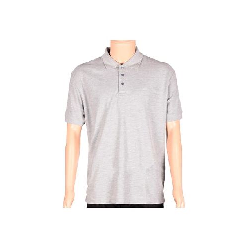 Remera Polo Manga Corta Hombre Gris - MundoTrabajo