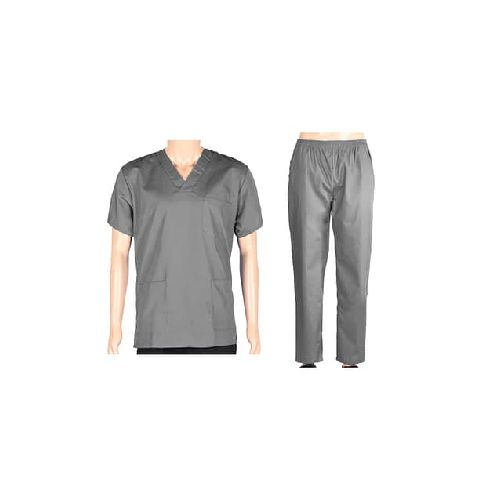 Conjunto Médico Enfermero Casaca Pantalón Gris - MundoTrabajo