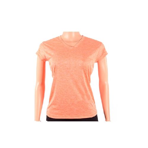 Remera Dry Jaspeada Mujer Naranja - MundoTrabajo