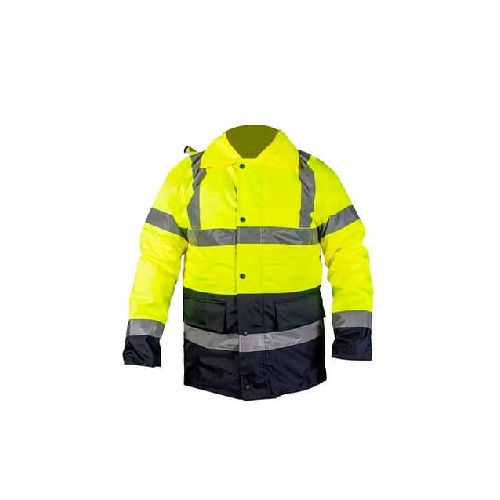 Campera Parka Reflectiva Combinada Amarilla - MundoTrabajo