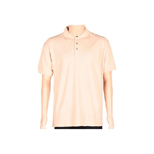 Remera Polo Manga Corta Hombre Beige - MundoTrabajo