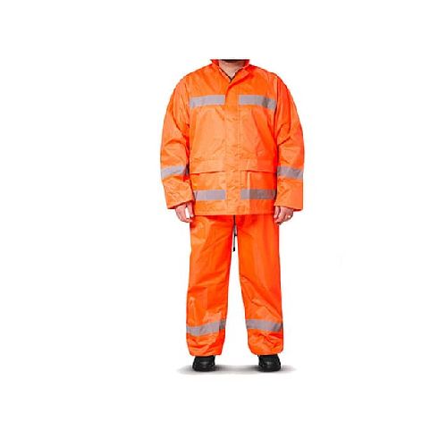 Equipo De Lluvia Impermeable PVC Naranja - MundoTrabajo