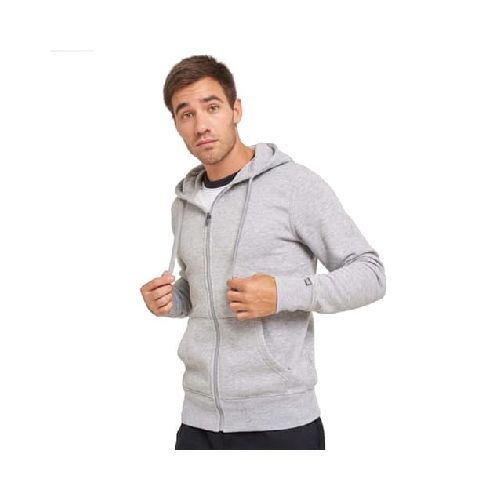 Campera Felpa Unisex Adulto Sw Gris Melange - MundoTrabajo