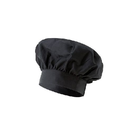 Cofia Gorro Cocinero Chef Cocina Negro - MundoTrabajo