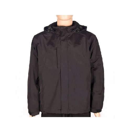 Campera Deluxe Unisex Impermeable Negra - MundoTrabajo