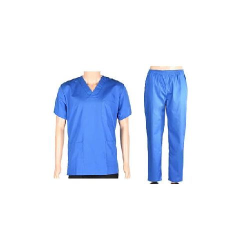 Conjunto Médico Enfermero Casaca Pantalón Azul Francia - MundoTrabajo