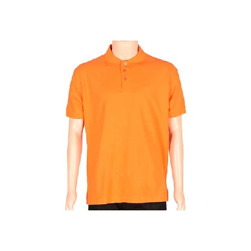 Remera Polo Manga Corta Hombre Naranja - MundoTrabajo