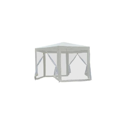 Gazebo Carpa Con Mosquitero Blanco 3x3x2.50 - MundoTrabajo