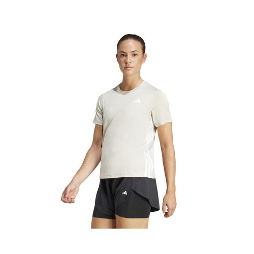 Remera Adidas Train Essentials 3 Rayas - Beige — Fitpoint