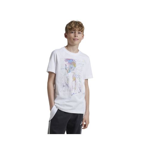 Remera Adidas Messi Fútbol Kids - Blanco — Fitpoint