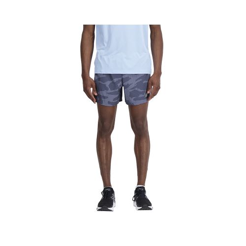 Short New Balance Printed Accelerate 5 Inch - Gris — Fitpoint