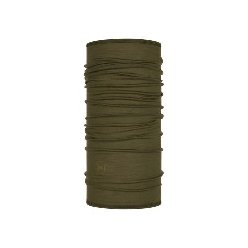 Bufanda Buff Merino Lightweight Solid Bark - Verde — Fitpoint