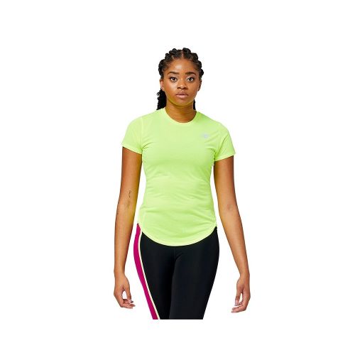 Remera New Balance Accelerate Sleeve - Amarillo — Fitpoint