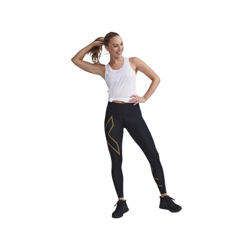 Calza 2XU Light Speed Mid-Rise Comp Tights - Negro — Fitpoint