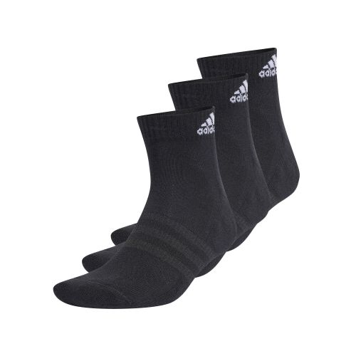 Medias Adidas Cushioned Sportswear 3 Pares - Negro — Fitpoint