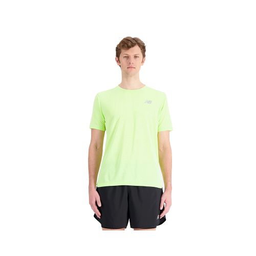 Remera New Balance Impact Run Sleeve - Amarillo — Fitpoint