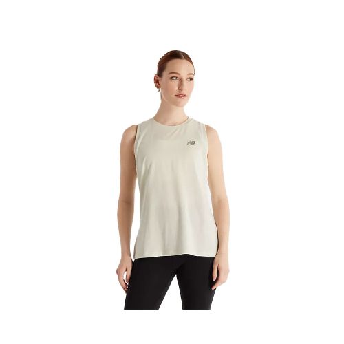 Musculosa New Balance Essentials Heathertech - Verde — Fitpoint