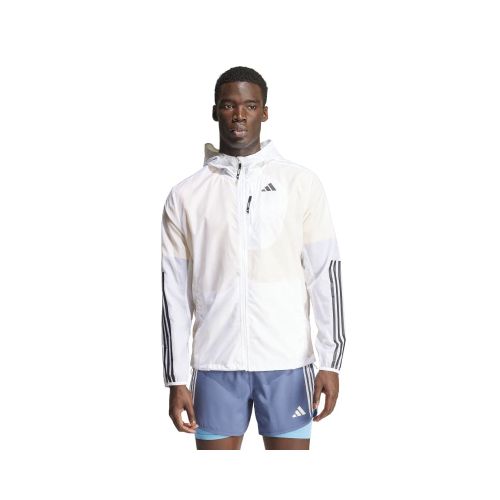 Campera Adidas Own The Run 3 Rayas - Blanco — Fitpoint