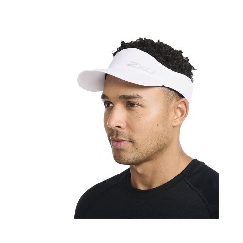 Gorro 2XU Run Visor - Blanco — Fitpoint