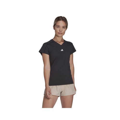 Remera Adidas Essential Train V-Neck - Negro — Fitpoint