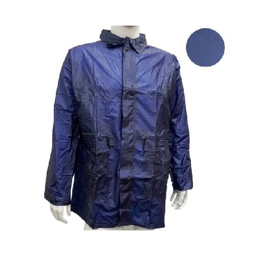 CAMPERA DE NYLON AZUL PERLADO XXL