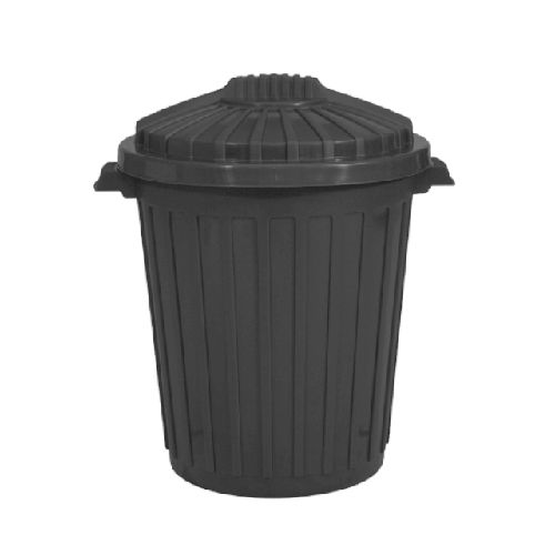 CESTO TACHO BASURA BASURERO TIPO AMERICANO 60LTS.NEGRO