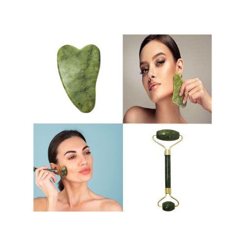 Rodillo masajeador facial Antiage jade - Rodillo Masajeador Facial Antiage Jade — Todo Acá Mejores Precios