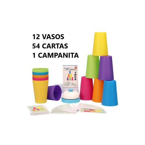 Stack Cup, juego de mesa con tarjeta, entrenamiento lógi - Stack Cup, Juego De Mesa Con Tarjeta, Entrenamiento Lógi — Todo Acá Mejores Precios