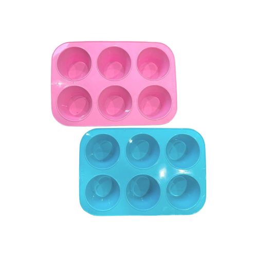 Molde de silicona antiadherente para cupcakes 6 divisiones - Molde De Silicona Antiadherente Para Cupcakes 6 Divisiones — Todo Acá Mejores Precios