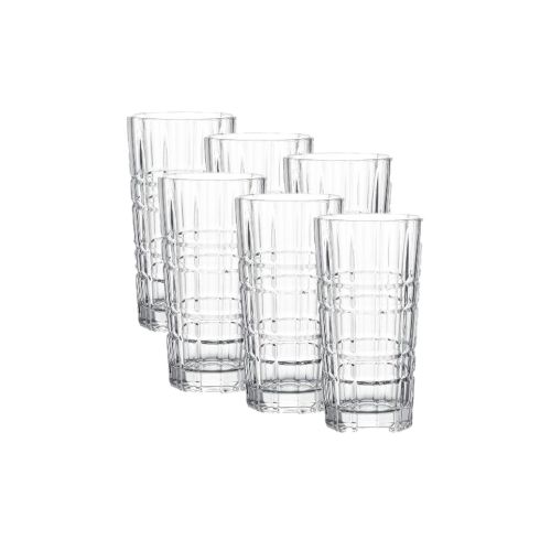 Vaso de vidrio labrado X6 unidades - Vaso De Vidrio Labrado X6 Unidades — Todo Acá Mejores Precios