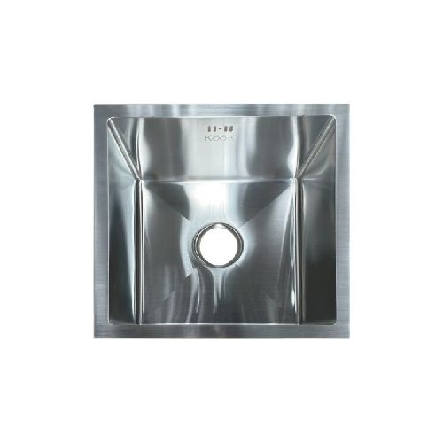 PILETA SIMPLE DE SOBREPONER 44 X 44 X 22 CM - INOX KOOK