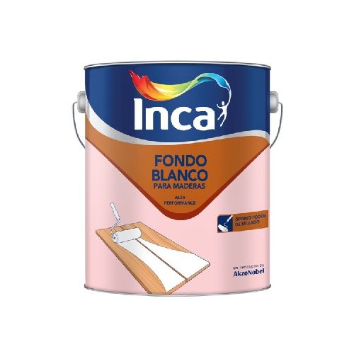 FONDO BLANCO PARA MADERA INCA 4 Lt.