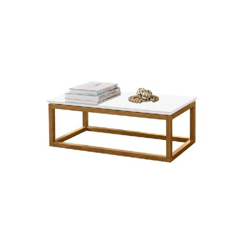 MESA DE LIVING SUPREME - BLANCA/NATURAL