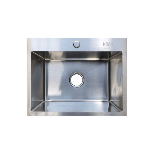 PILETA SIMPLE DE SOBREPONER 55 X 43 X 22 CM - INOX KOOK