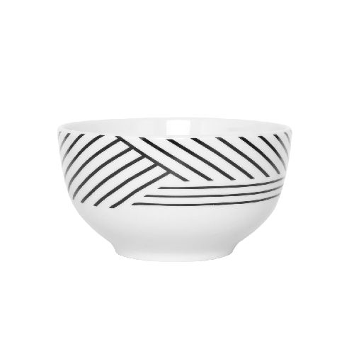 Bowl 14.5 cm BN blanco y negro Just Home Collection