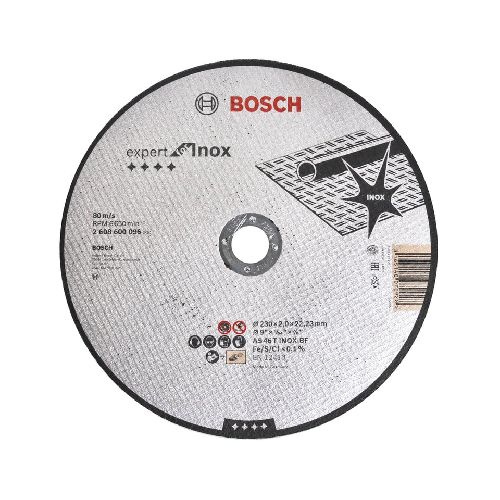 Disco de corte para acero inoxidable 230 mm Bosch