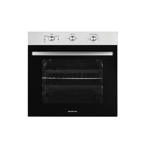 Horno de empotrar PK-830HC negro y plateado Punktal